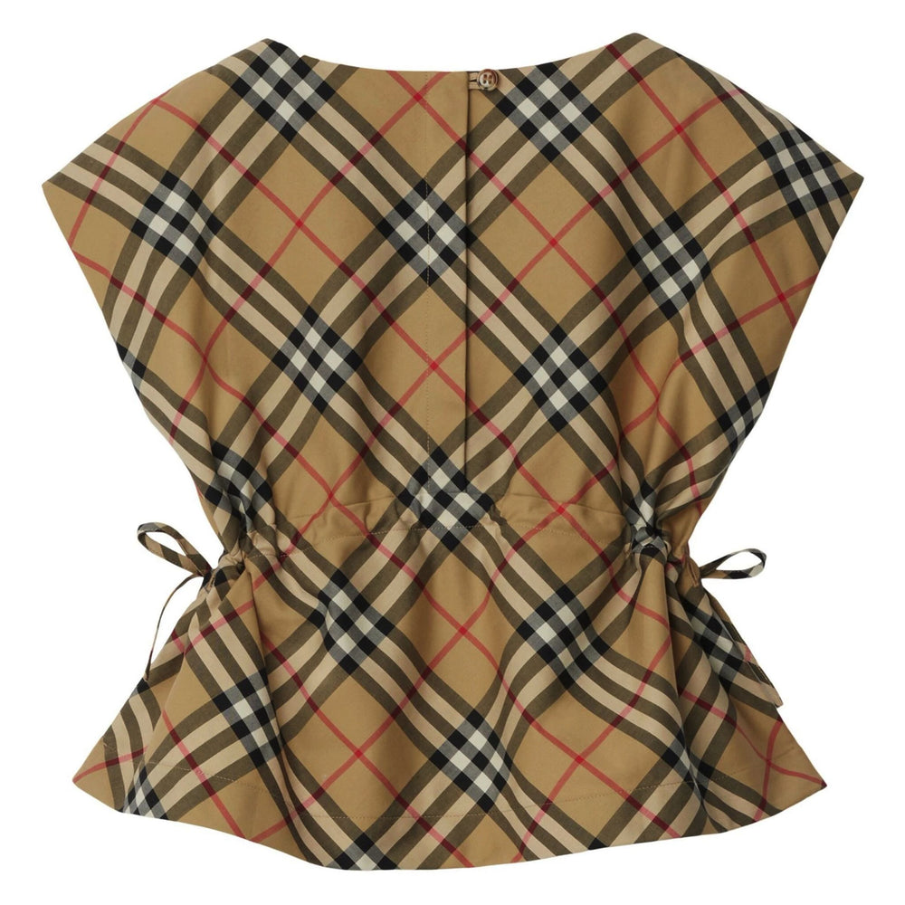 burberry-Vintage Check Pintuck Sleeveless Blouse-8082211-c-kg5-116036-a7028