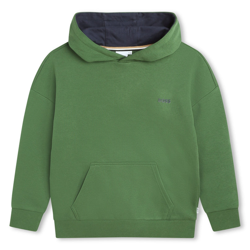 boss-j50714-651-kb-Green Hooded Sweatshirt