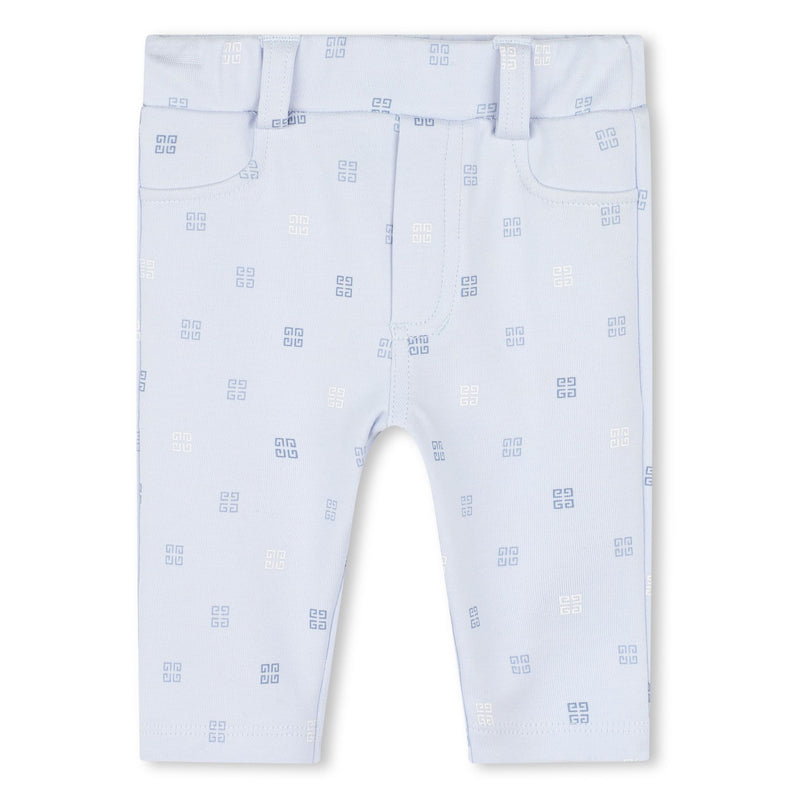 Pale Blue Polo Trousers Set