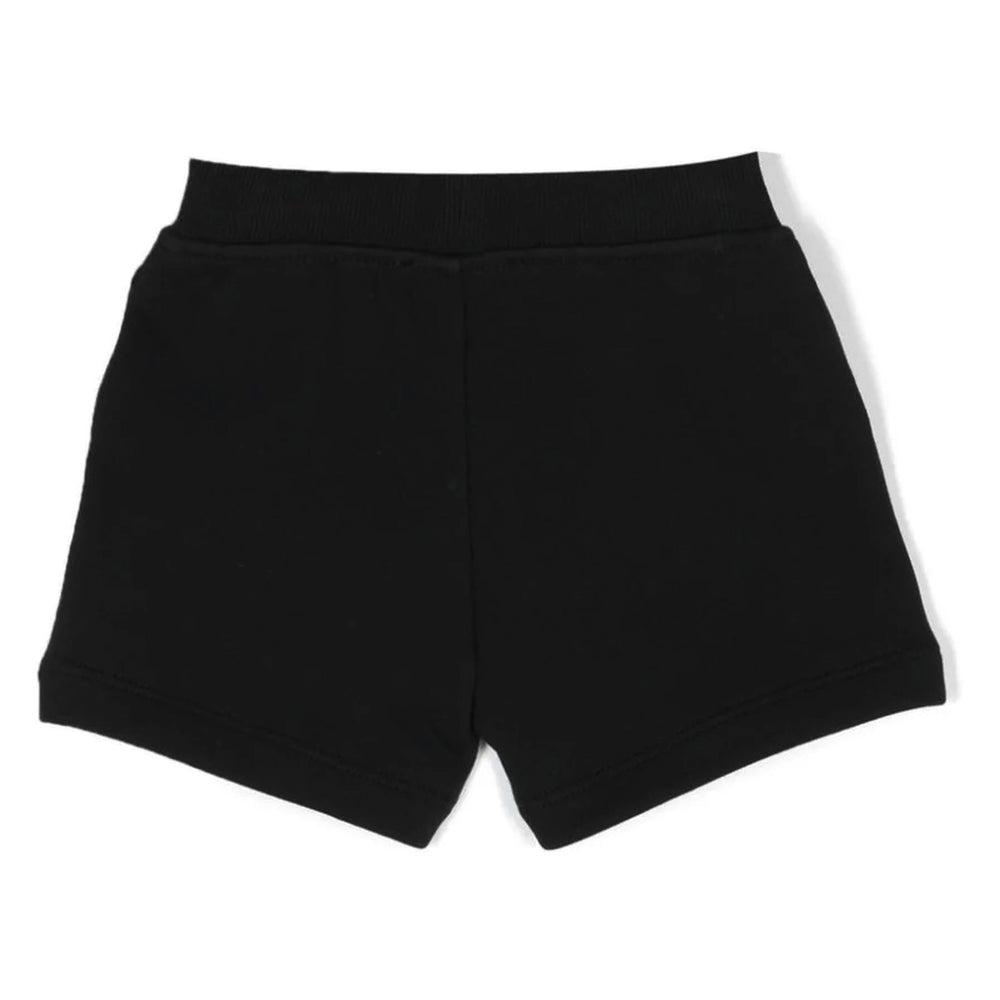 moschino-Black Logo Shorts-moq00n-lca23-60100