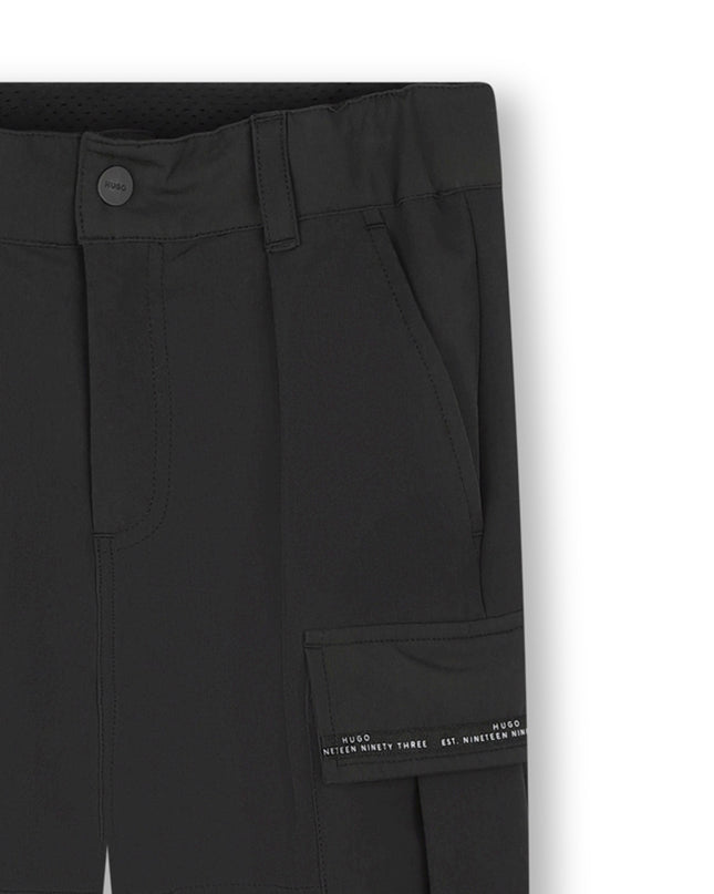 HUGO-G00176-09B-BLACK-LOOSE PANTS