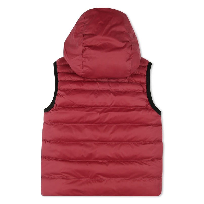 Red Reversible Logo Puffer Vest
