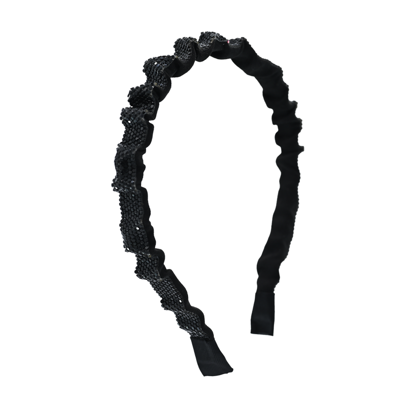Multicolored Scrunched Rhinestone Headband