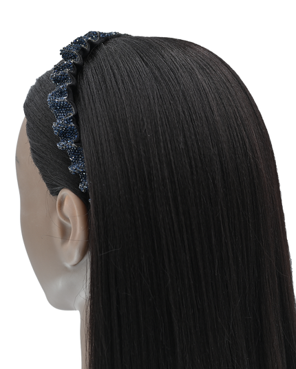 Multicolored Scrunched Rhinestone Headband