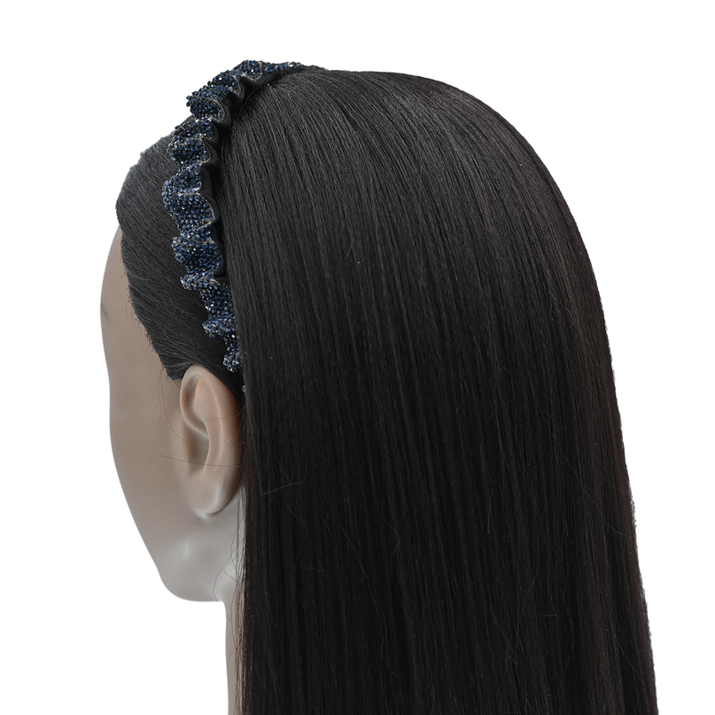 Multicolored Scrunched Rhinestone Headband