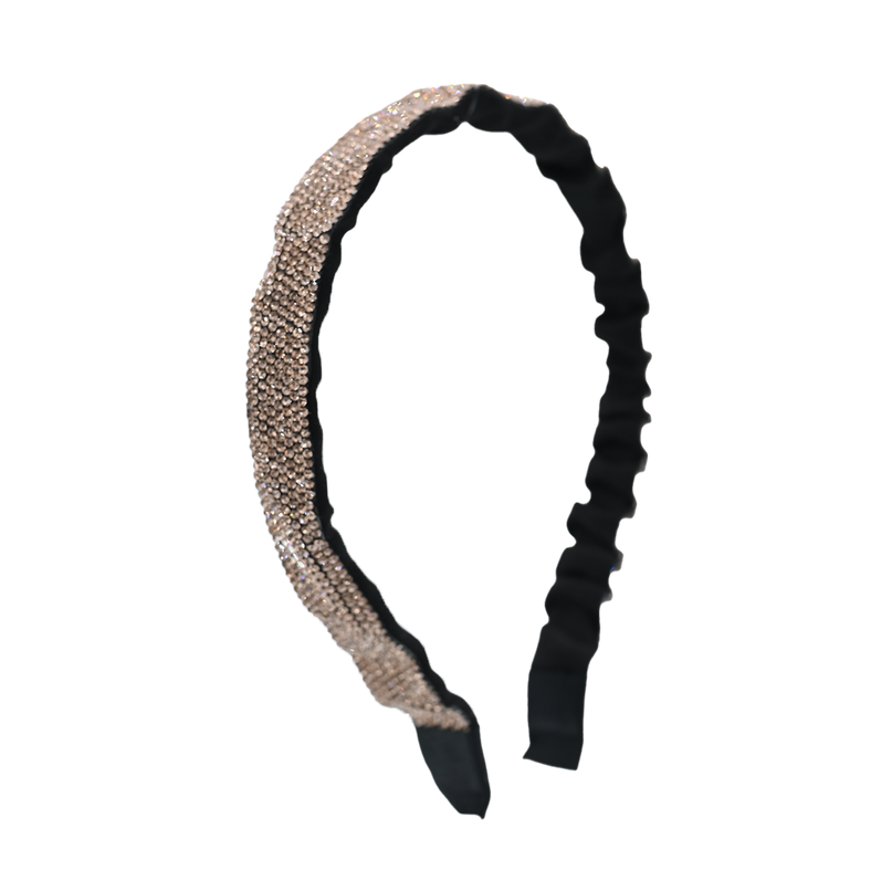 Multicolored Scrunched Rhinestone Headband