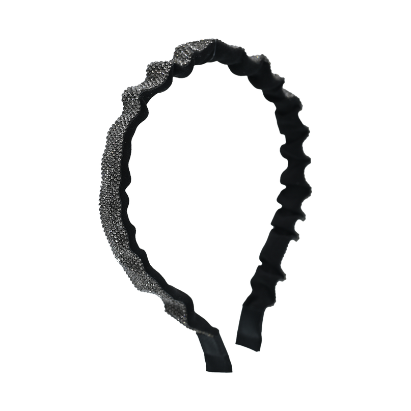 Multicolored Scrunched Rhinestone Headband