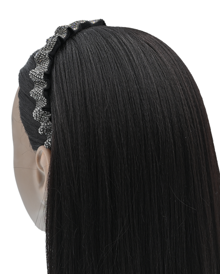 Multicolored Scrunched Rhinestone Headband