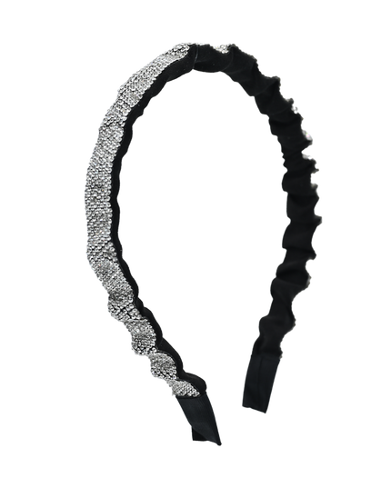 Multicolored Scrunched Rhinestone Headband