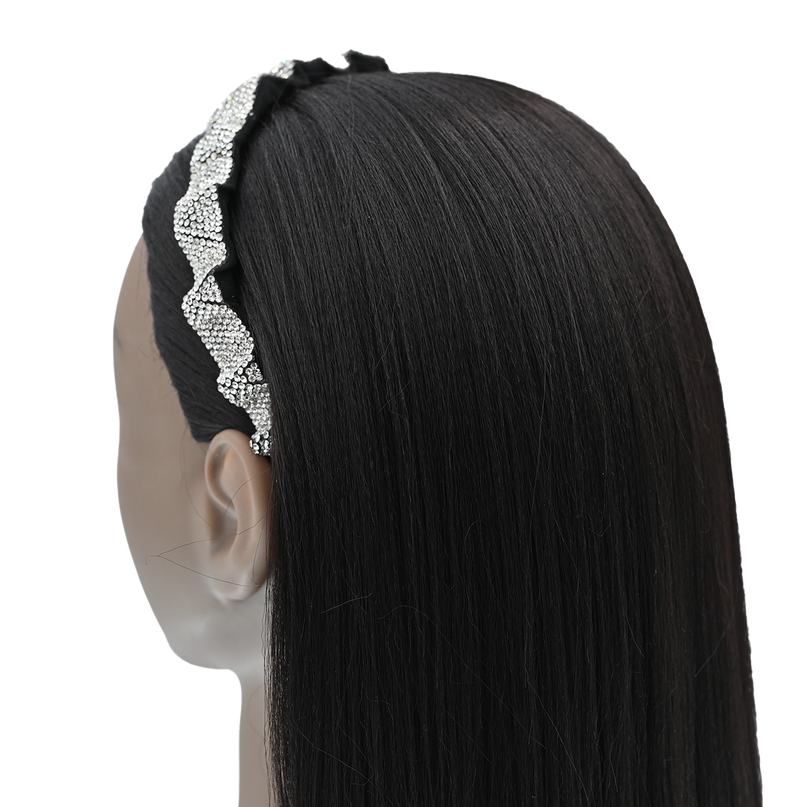 Multicolored Scrunched Rhinestone Headband