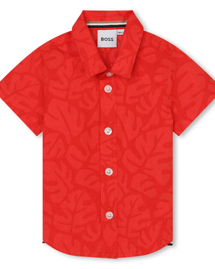 boss-j50588-997-bb-Red Short Sleeve Shirt