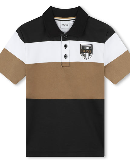 boss-j50707-09b-kb-Black Short Sleeve Polo
