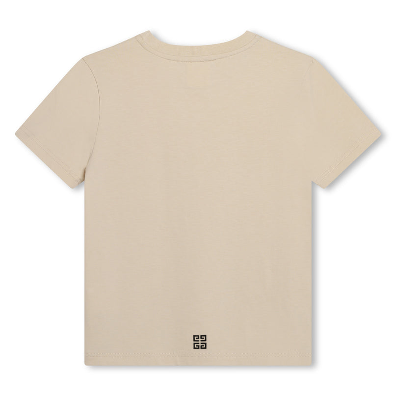 givenchy-h30160-184-kb-Beige Logo T-Shirt