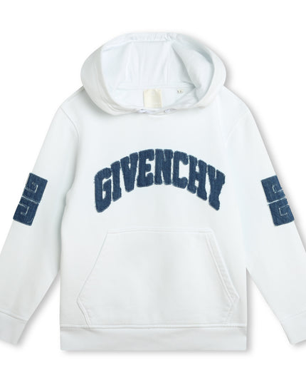 givenchy-h30155-10p-kb-White Hooded Sweatshirt