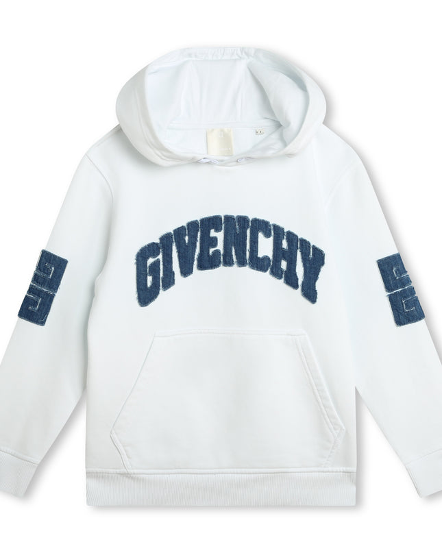 givenchy-h30155-10p-kb-White Hooded Sweatshirt