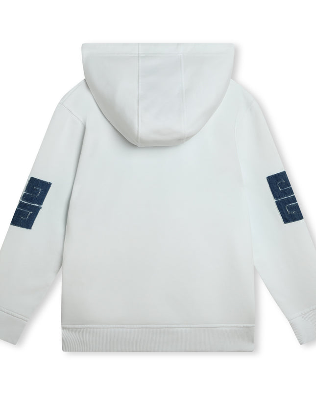 givenchy-h30155-10p-kb-White Hooded Sweatshirt