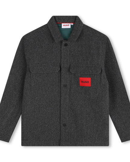HUGO-G00157-M00-GREY  DARK  GREY-OVERSHIRT