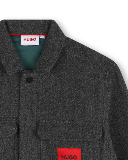 HUGO-G00157-M00-GREY  DARK  GREY-OVERSHIRT