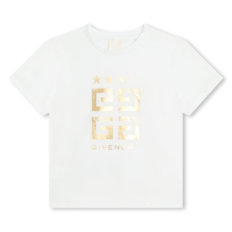 givenchy-h30084-10p-kg-White 4G Logo T-Shirt