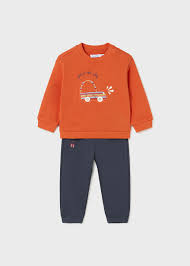 Orange T-Shirt and Pants Set