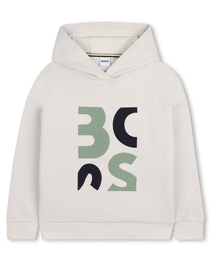BOSS-J52972-21C-SAND-HOODED SWEATSHIRT