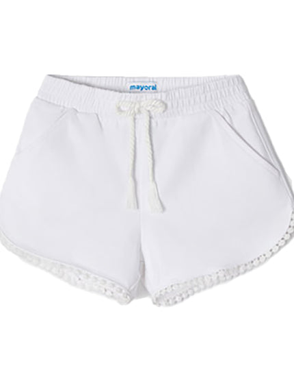 MAYORAL-CHENILLE SHORTS-607-49-WHITE