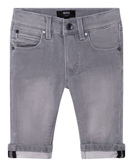 BOSS-BB-DENIM GREY-DENIM TROUSERS-J04436-Z20