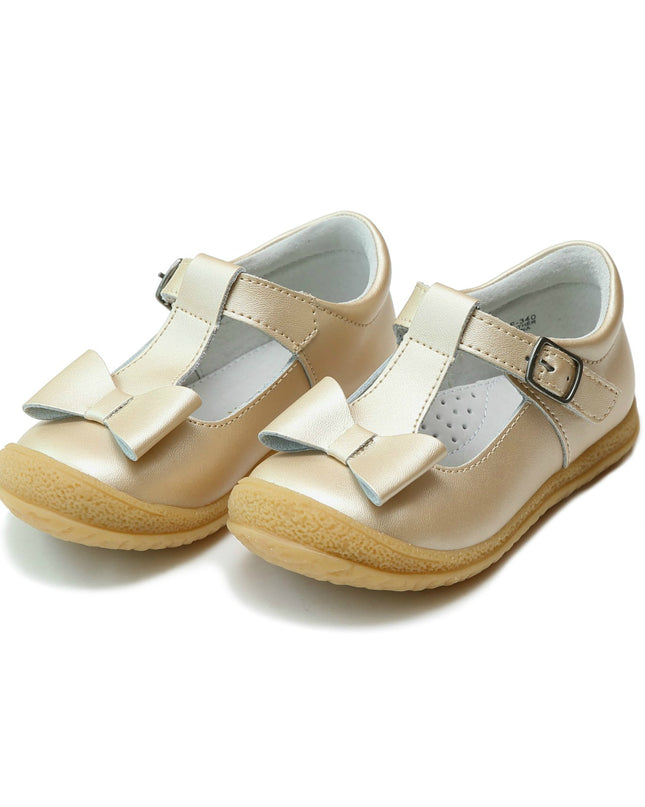L'AMOUR-F-340CP-EMMA BOW T-STRAP MARY JANE-CHAMPAGNE