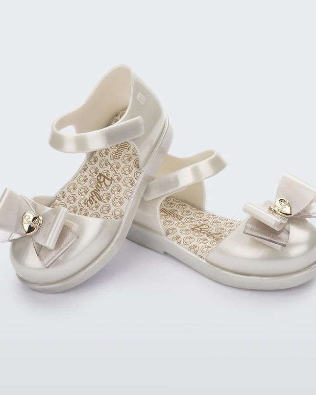 Melissa-Mini Melissa Amy + Barbie BB-35697-AR616-White Metallic