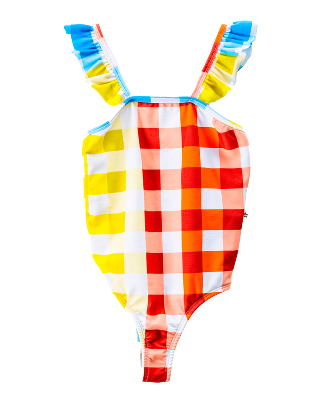 moi noi-MN1105- PLAID-BEIGE - PLAID KNITTED