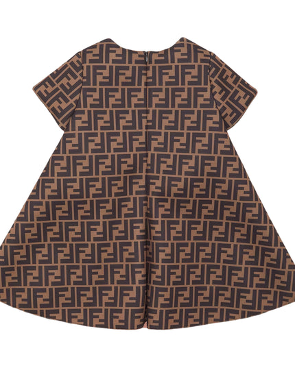 Brown & Pink Dress
