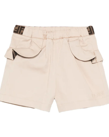 kids atelier fendi Beige Fendi Shorts