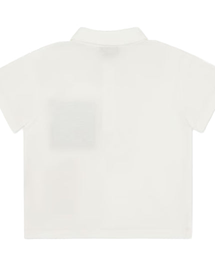 kids atelier fendi White Jersey Baby Polo