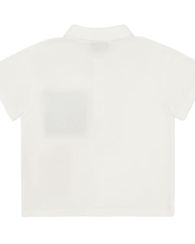 kids atelier fendi White Jersey Baby Polo