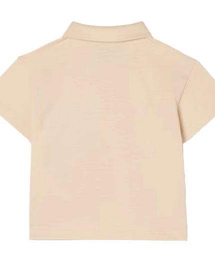 kids atelier fendi Beige Baby Polo Logo Shirt