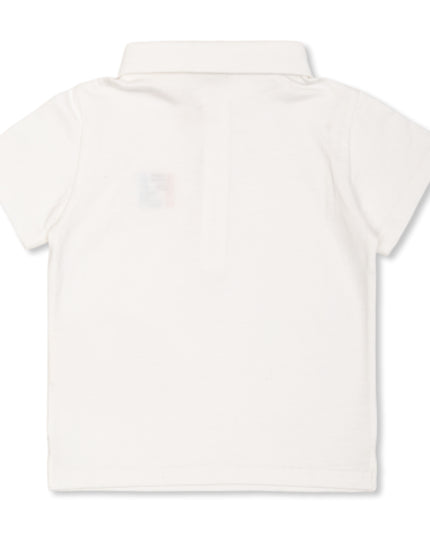 kids atelier fendi White Fendi Kids Logo Polo Shirt