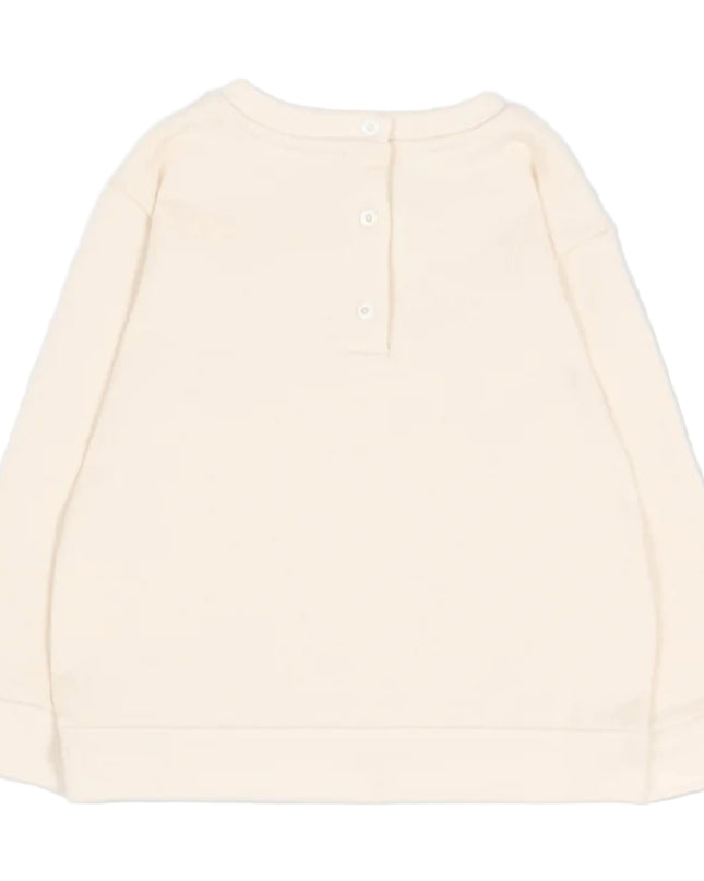 kids atelier fendi Beige Baby Logo Sweatshirt