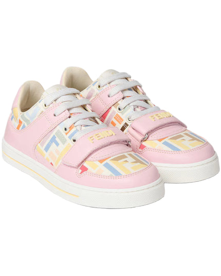 kids atelier fendi Pink Junior Logo Sneakers