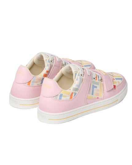 kids atelier fendi Pink Junior Logo Sneakers
