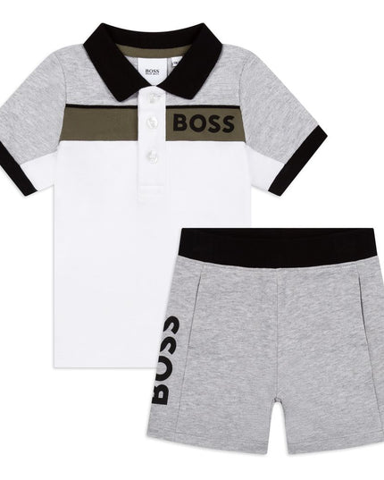 BOSS-BB-CHINE GREY-POLO+BERMUDA-J08059-A32