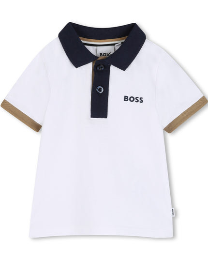 BOSS-J52878-10P-WHITE-SHORT SLEEVE POLO