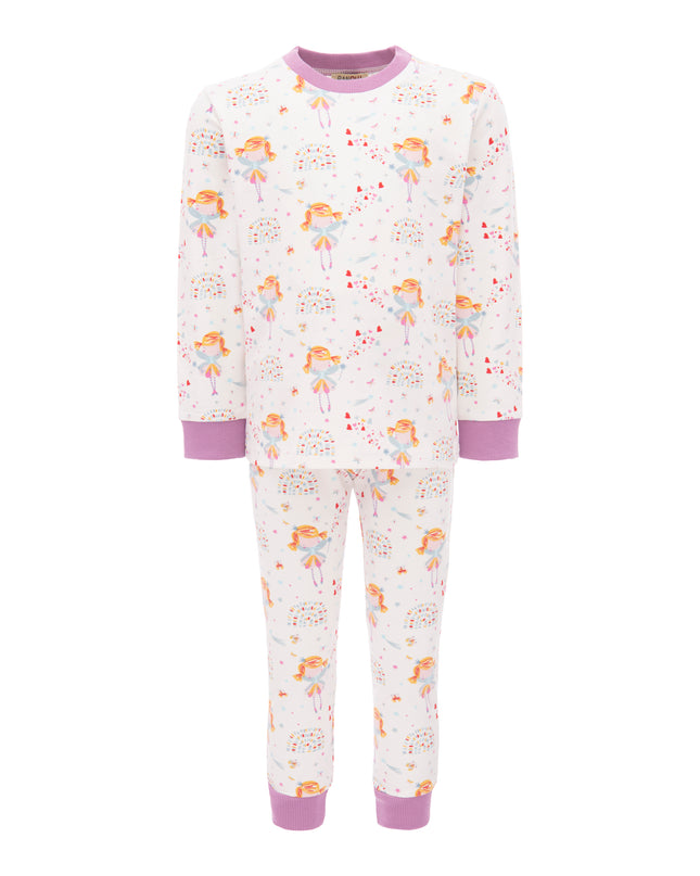 BANBLU-FAIRY GIRL PRINT PJ SET-BB22005-WHITE