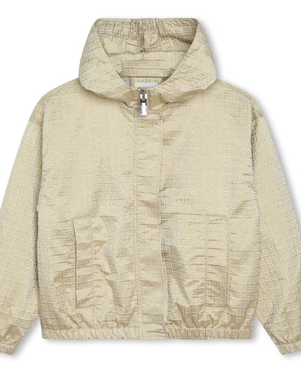 Gold Hooded Windbreaker
