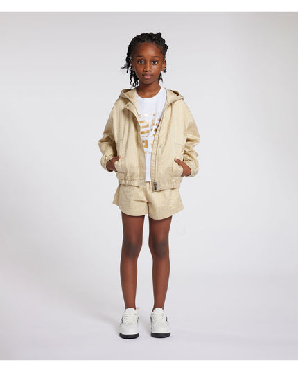 Gold Hooded Windbreaker