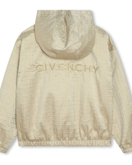 Gold Hooded Windbreaker