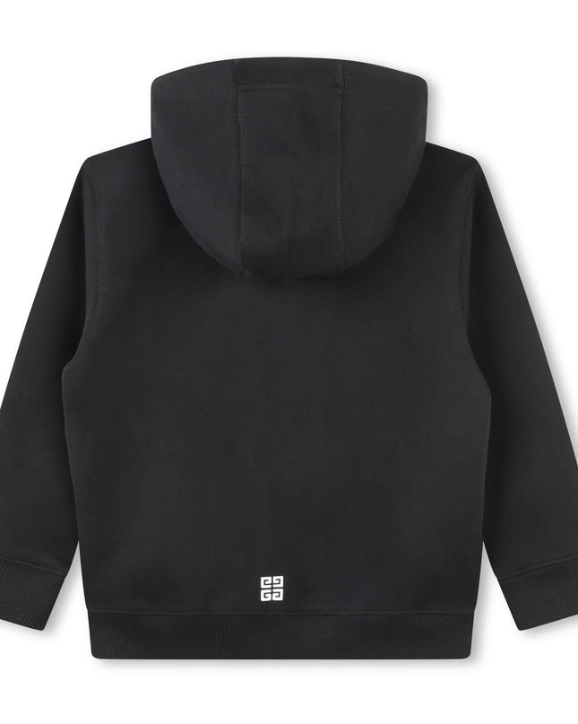 Black Logo Hooded Sweatshirt