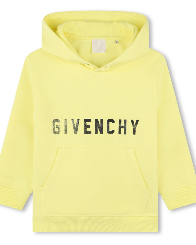 Yellow Hooded Sweatshirt