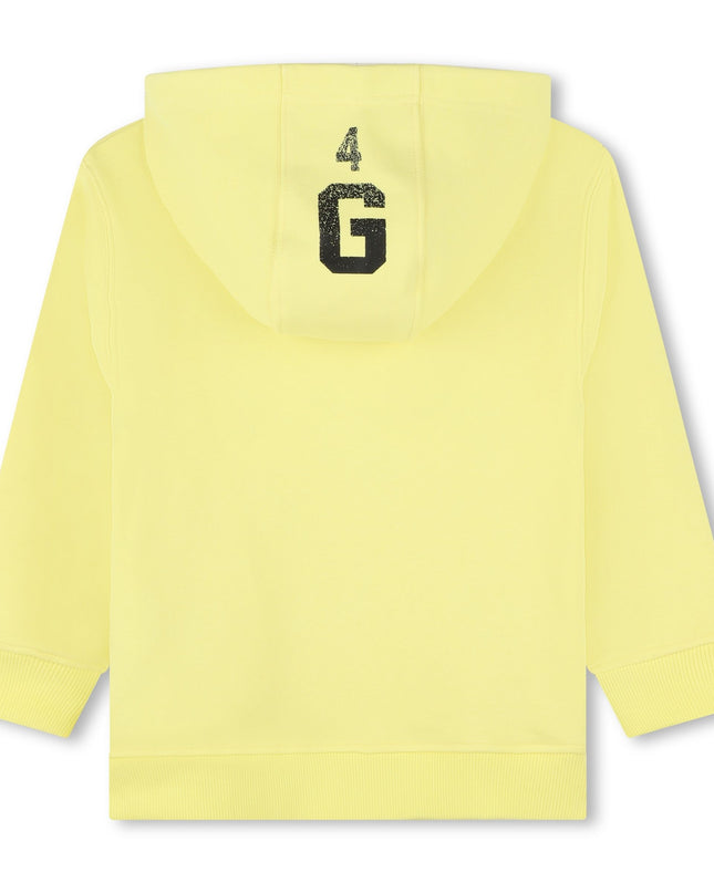 Yellow Hooded Sweatshirt