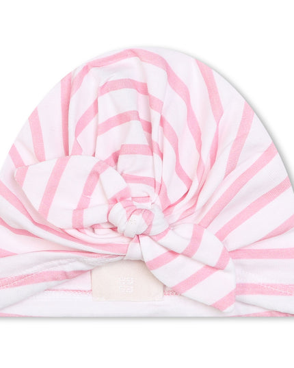 Pink Striped Dress & Headband
