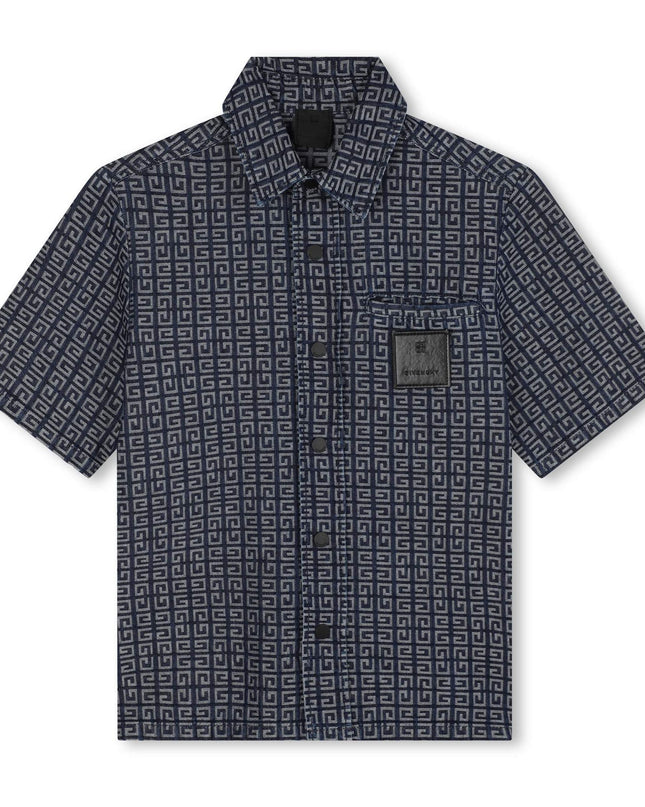 Blue Short Sleeve Short